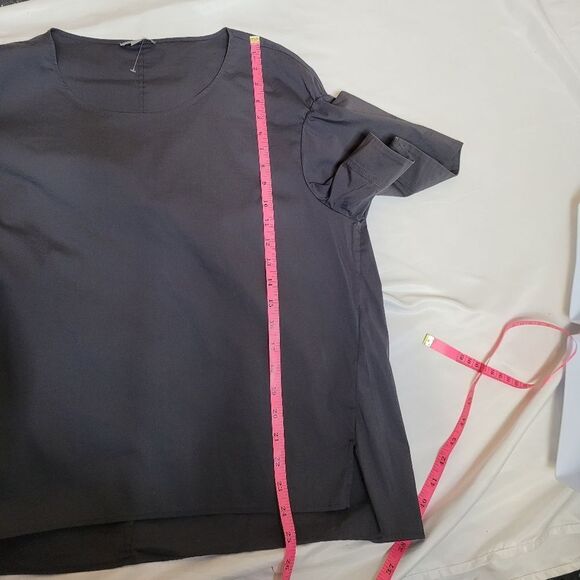 COS gray flare sleeved boxy minimalist blouse top‎ 12 - Picture 8 of 11